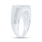 Sterling Silver Diamond Men's Ring 1/3 Cttw - Splendid Jewellery
