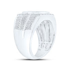 Sterling Silver Diamond Men's Ring 1/3 Cttw - Splendid Jewellery