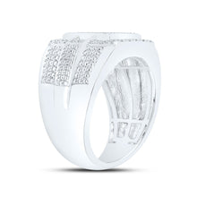 Load image into Gallery viewer, Sterling Silver Diamond Men's Ring 1/3 Cttw - Splendid Jewellery