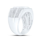 Sterling Silver Diamond Men's Ring 1/3 Cttw - Splendid Jewellery