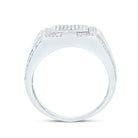 Sterling Silver Diamond Men's Ring 1/3 Cttw - Splendid Jewellery