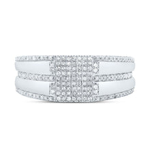 Load image into Gallery viewer, Sterling Silver Diamond Men's Ring 1/3 Cttw - Splendid Jewellery
