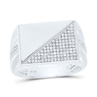 Sterling Silver Diamond Men's Ring 1/3 Cttw - Splendid Jewellery