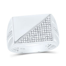 Load image into Gallery viewer, Sterling Silver Diamond Men's Ring 1/3 Cttw - Splendid Jewellery