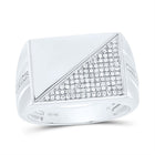 Sterling Silver Diamond Men's Ring 1/3 Cttw - Splendid Jewellery
