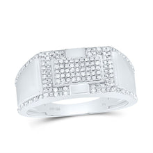 Load image into Gallery viewer, Sterling Silver Diamond Men's Ring 1/3 Cttw - Splendid Jewellery