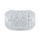 Sterling Silver Diamond Men's Ring 1/3 Cttw - Splendid Jewellery