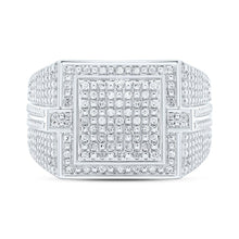 Load image into Gallery viewer, Sterling Silver Diamond Men's Ring 1/3 Cttw - Splendid Jewellery