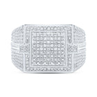 Sterling Silver Diamond Men's Ring 1/3 Cttw - Splendid Jewellery