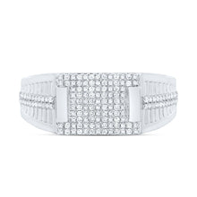 Load image into Gallery viewer, Sterling Silver Diamond Men's Ring 1/3 Cttw - Splendid Jewellery