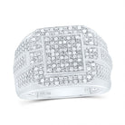 Sterling Silver Diamond Men's Ring 1/3 Cttw - Splendid Jewellery