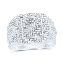 Load image into Gallery viewer, Sterling Silver Diamond Men's Ring 1/3 Cttw - Splendid Jewellery