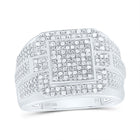 Sterling Silver Diamond Men's Ring 1/3 Cttw - Splendid Jewellery