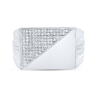 Sterling Silver Diamond Men's Ring 1/3 Cttw - Splendid Jewellery