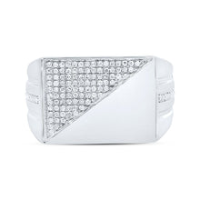 Load image into Gallery viewer, Sterling Silver Diamond Men's Ring 1/3 Cttw - Splendid Jewellery