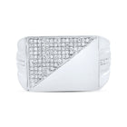 Sterling Silver Diamond Men's Ring 1/3 Cttw - Splendid Jewellery