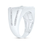 Sterling Silver Diamond Men's Ring 1/3 Cttw - Splendid Jewellery