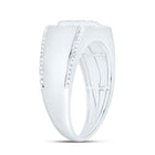 Sterling Silver Diamond Men's Ring 1/3 Cttw - Splendid Jewellery