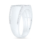 Sterling Silver Diamond Men's Ring 1/3 Cttw - Splendid Jewellery