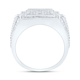 Sterling Silver Diamond Men's Ring 1/3 Cttw - Splendid Jewellery