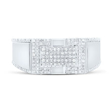 Load image into Gallery viewer, Sterling Silver Diamond Men's Ring 1/3 Cttw - Splendid Jewellery
