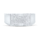 Sterling Silver Diamond Men's Ring 1/3 Cttw - Splendid Jewellery