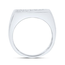 Load image into Gallery viewer, Sterling Silver Diamond Men's Ring 1/3 Cttw - Splendid Jewellery