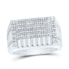 Load image into Gallery viewer, Sterling Silver Diamond Men's Ring 1/3 Cttw - Splendid Jewellery