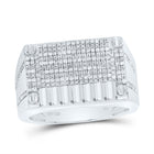 Sterling Silver Diamond Men's Ring 1/3 Cttw - Splendid Jewellery