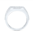 Sterling Silver Diamond Men's Ring 1/3 Cttw - Splendid Jewellery