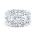 Sterling Silver Diamond Men's Ring 1/3 Cttw - Splendid Jewellery