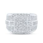 Sterling Silver Diamond Men's Ring 1/3 Cttw - Splendid Jewellery