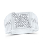 Sterling Silver Diamond Men's Ring 1/3 Cttw - Splendid Jewellery