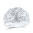 Sterling Silver Diamond Men's Ring 1/3 Cttw - Splendid Jewellery