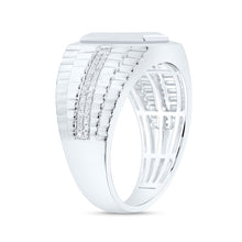 Load image into Gallery viewer, Sterling Silver Diamond Men's Ring 1/4 Cttw - Splendid Jewellery