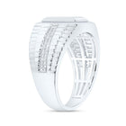Sterling Silver Diamond Men's Ring 1/4 Cttw - Splendid Jewellery