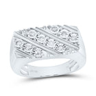 Sterling Silver Diamond Men's Ring 1/4 Cttw - Splendid Jewellery