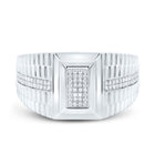 Sterling Silver Diamond Men's Ring 1/4 Cttw - Splendid Jewellery