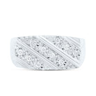 Sterling Silver Diamond Men's Ring 1/4 Cttw - Splendid Jewellery