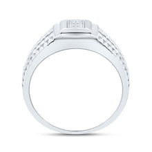 Load image into Gallery viewer, Sterling Silver Diamond Men's Ring 1/4 Cttw - Splendid Jewellery
