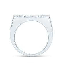 Load image into Gallery viewer, Sterling Silver Diamond Men's Ring 1/4 Cttw - Splendid Jewellery