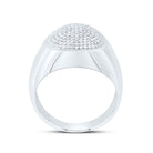 Sterling Silver Diamond Men's Ring 3/4 Cttw - Splendid Jewellery