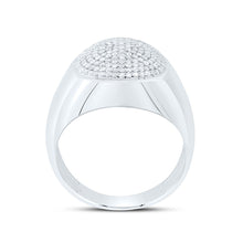 Load image into Gallery viewer, Sterling Silver Diamond Men's Ring 3/4 Cttw - Splendid Jewellery