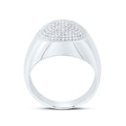 Sterling Silver Diamond Men's Ring 3/4 Cttw - Splendid Jewellery