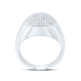 Sterling Silver Diamond Men's Ring 3/4 Cttw - Splendid Jewellery