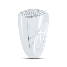 Load image into Gallery viewer, Sterling Silver Diamond Men's Ring 3/4 Cttw - Splendid Jewellery