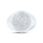 Sterling Silver Diamond Men's Ring 3/4 Cttw - Splendid Jewellery