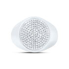 Sterling Silver Diamond Men's Ring 3/4 Cttw - Splendid Jewellery