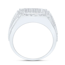 Sterling Silver Diamond Men's Ring 3/8 Cttw - Splendid Jewellery