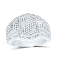 Load image into Gallery viewer, Sterling Silver Diamond Men's Ring 3/8 Cttw - Splendid Jewellery
